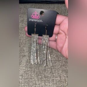 Paparazzi Gold and Silver Fringe Earrings